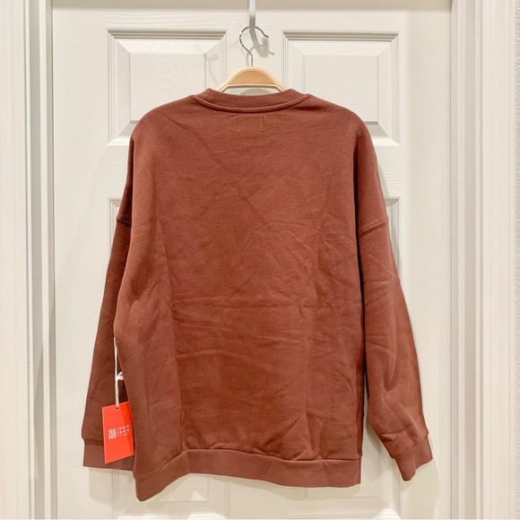 The MET Museum x PacSun Reddish Brown Oversized Sweatshirt Pullover Top - Picture 4 of 8